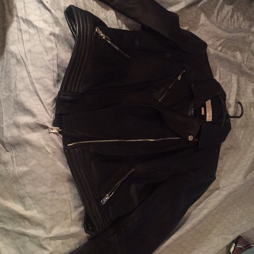 Mk leather jacket large